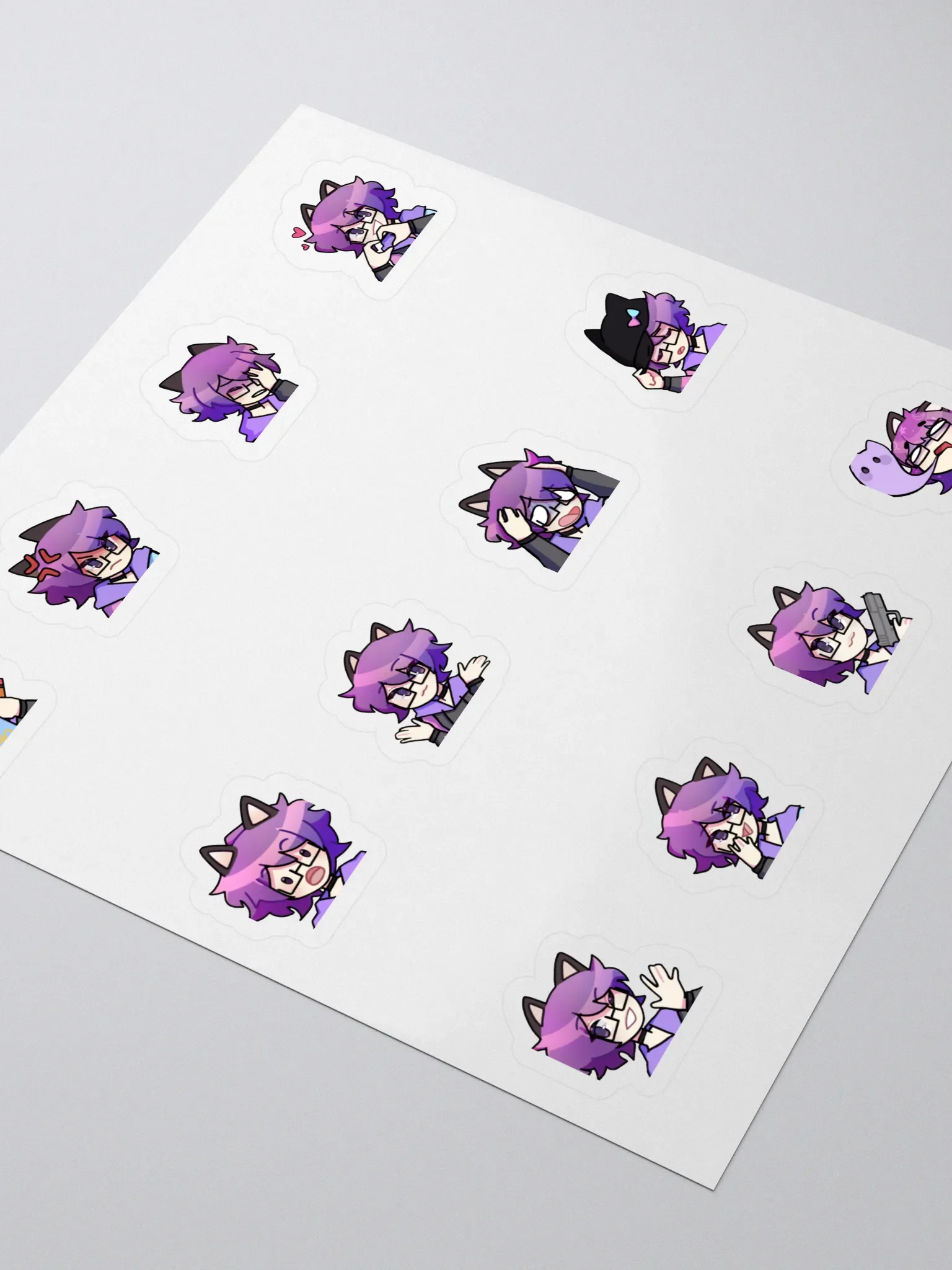 KosmicKitsune Emote Sticker Sheet product image (3)