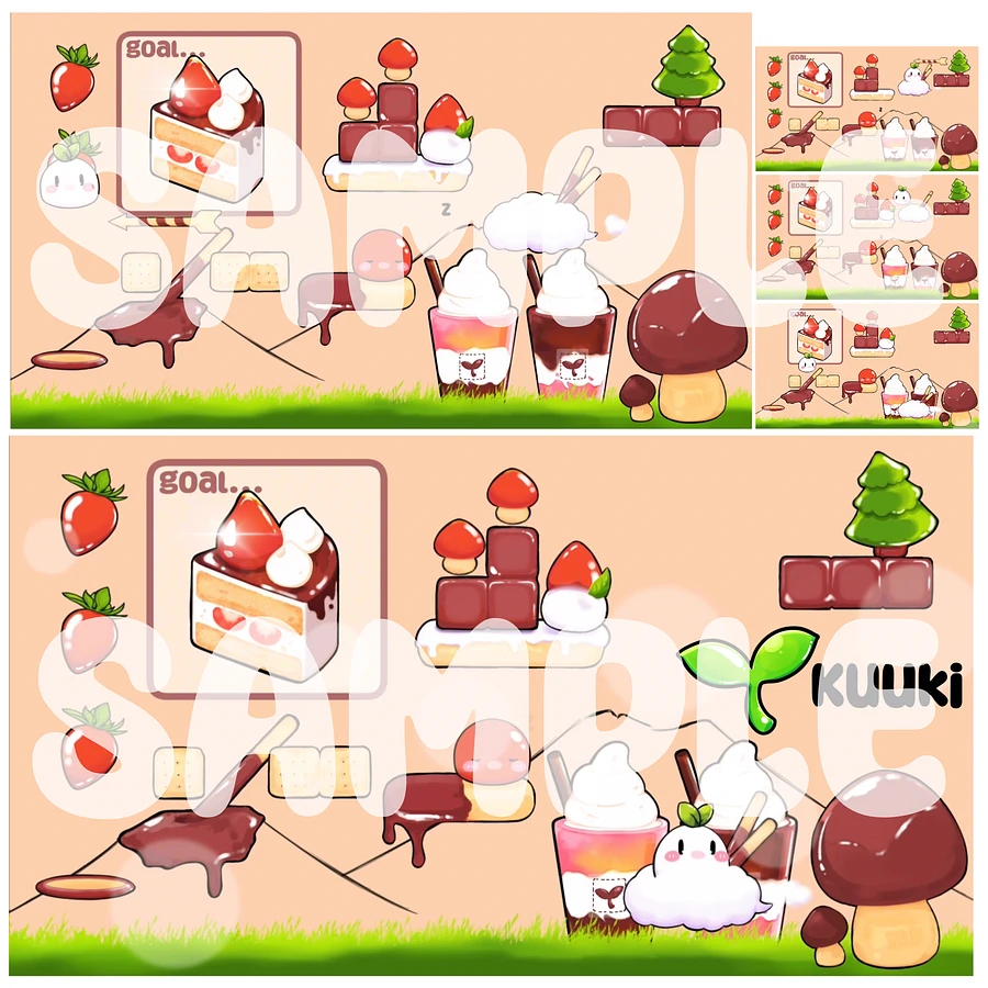 [Animated Background Set] Choco Strawberry 🍫🍓 product image (3)