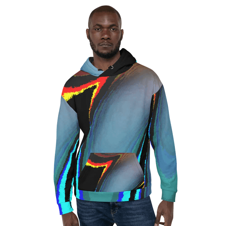 Darker Abstract Cool Swirl Unisex Pull On Hoodie product image (2)