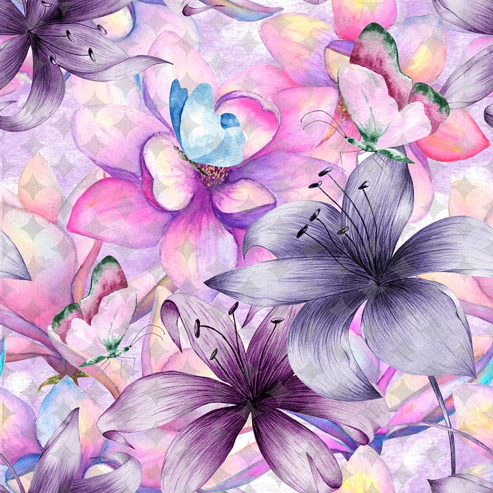 Shades of Lavender Seamless Pattern product image (1)