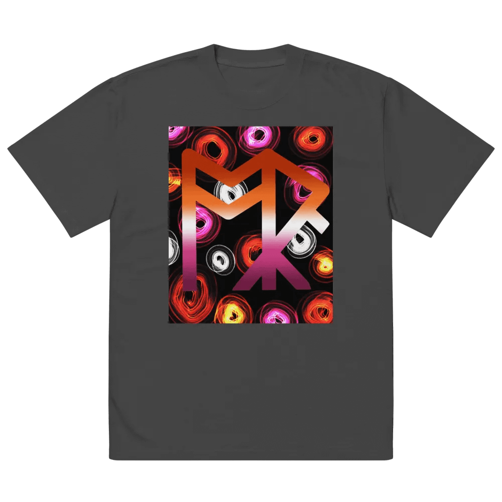 ToRk Rune Oversized Faded T-Shirt (Lesbian Tones) product image (3)