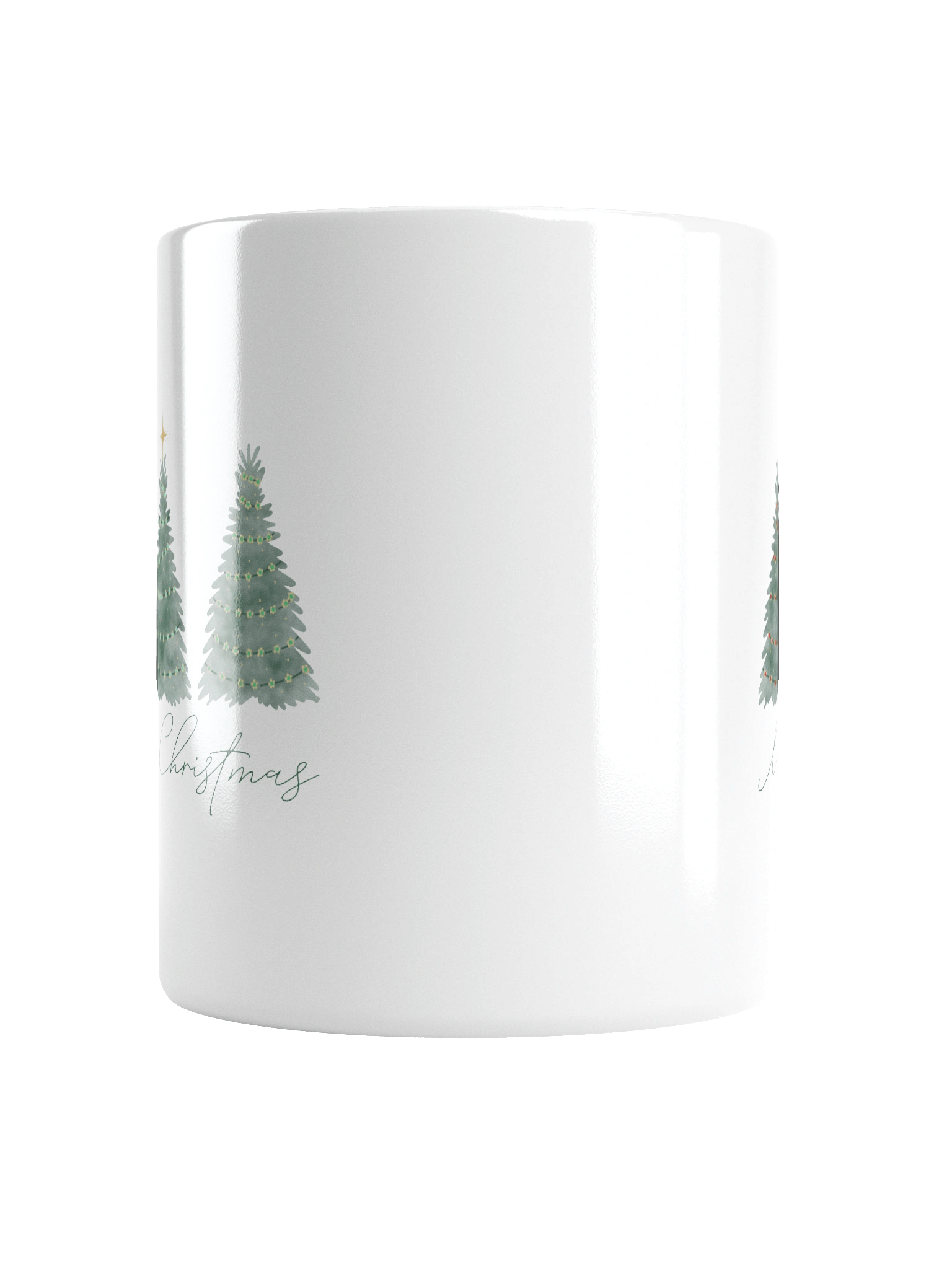 Watercolor Christmas Trees Merry Christmas Mug product image (6)
