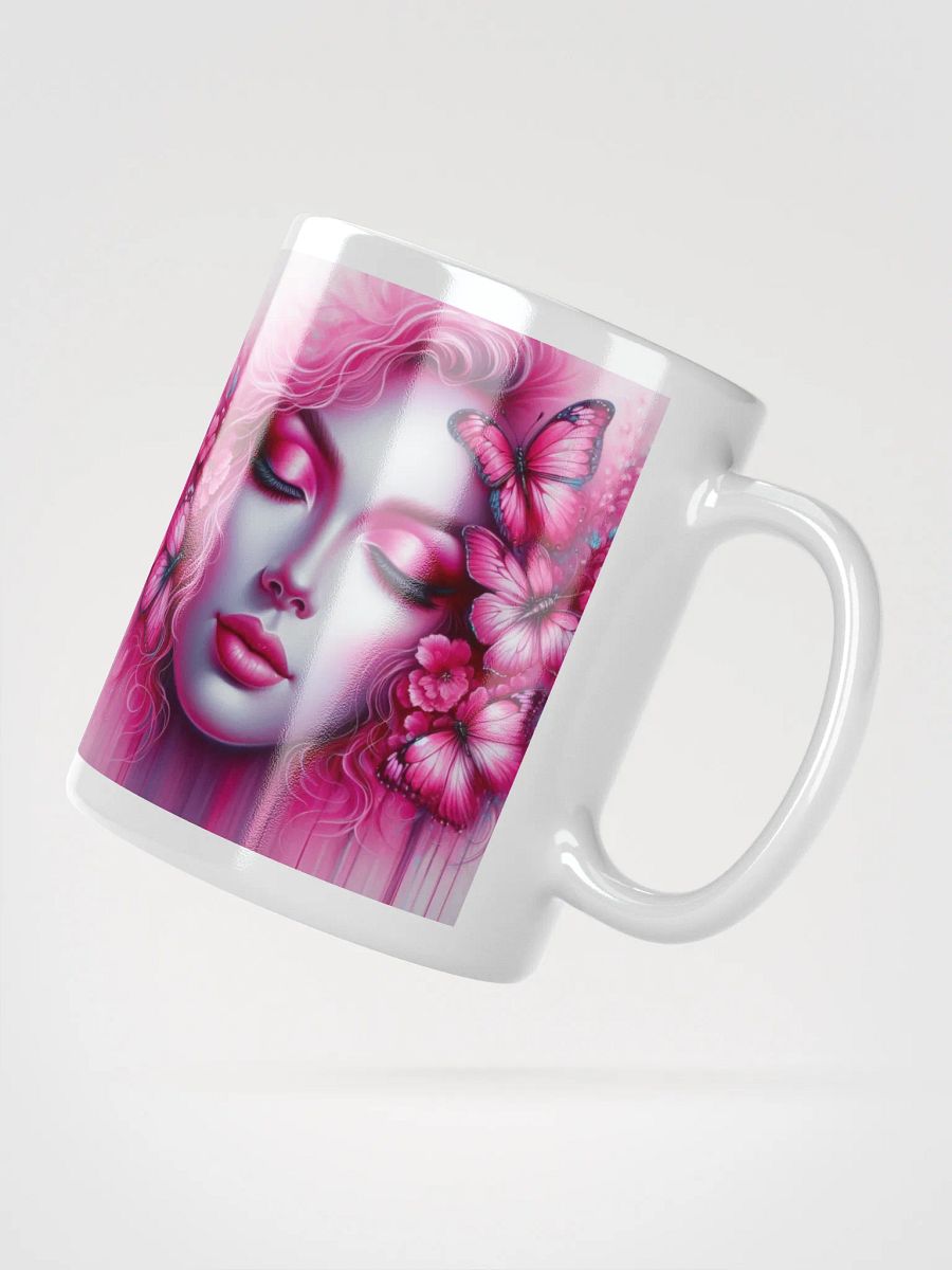 Pink Woman and Butterflies Mug product image (6)