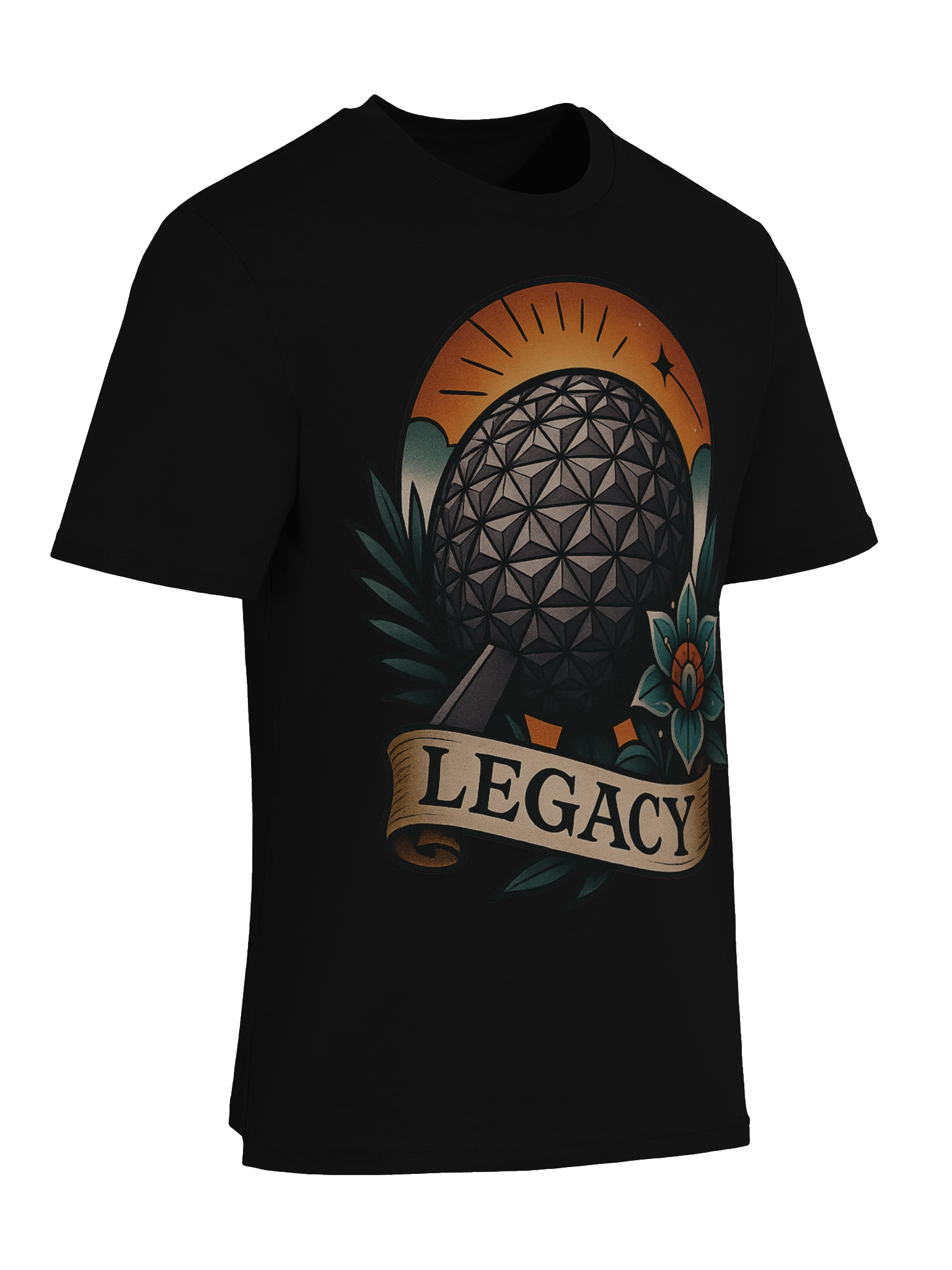 Neo-Traditional EPCOT Tee | Black product image (9)