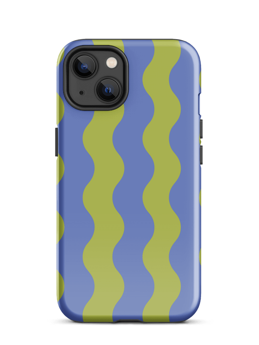 Striped Waves: Retro Surf iPhone Case product image (1)