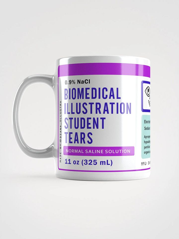 "Biomedical illustration student tears" Ceramic mug product image (1)