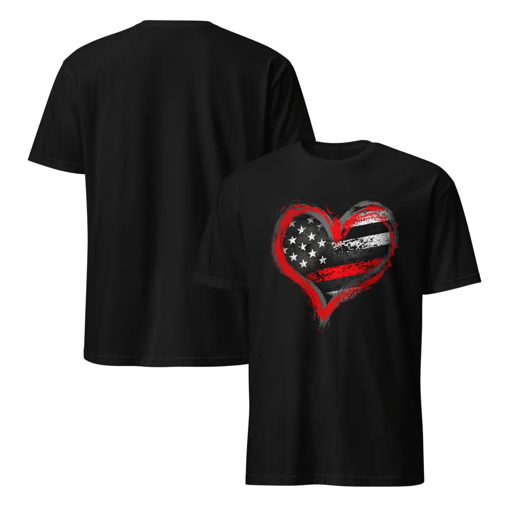 Thin Red Line Heart product image (9)