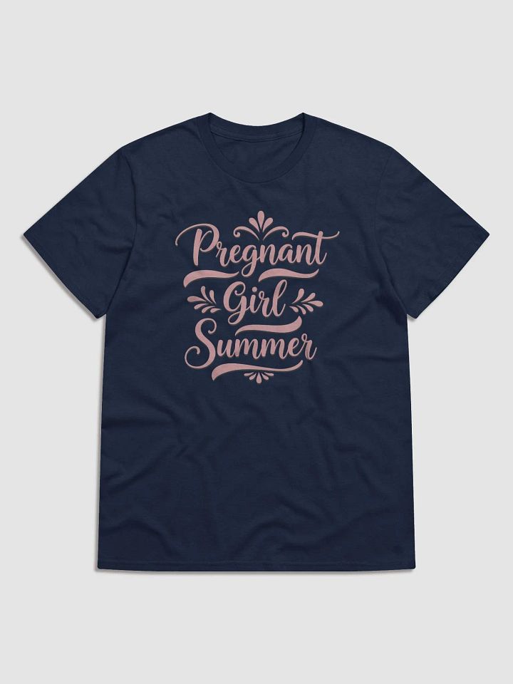 Pregnant Girl Summer - Cute Pregnancy Announcement T-Shirt for Moms-to-Be product image (3)