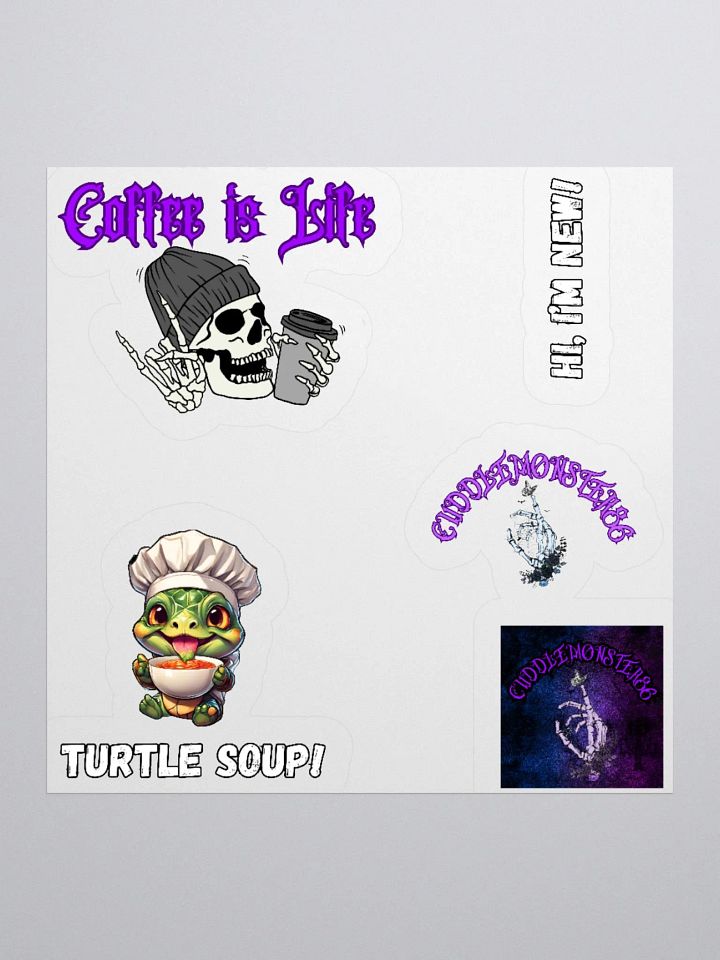CuddleMonster Vinyl Sticker Set product image (2)