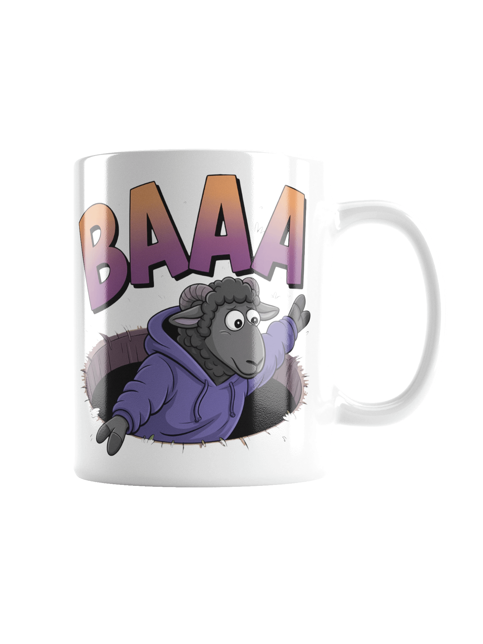 BAAA Help White Glossy Mug product image (5)