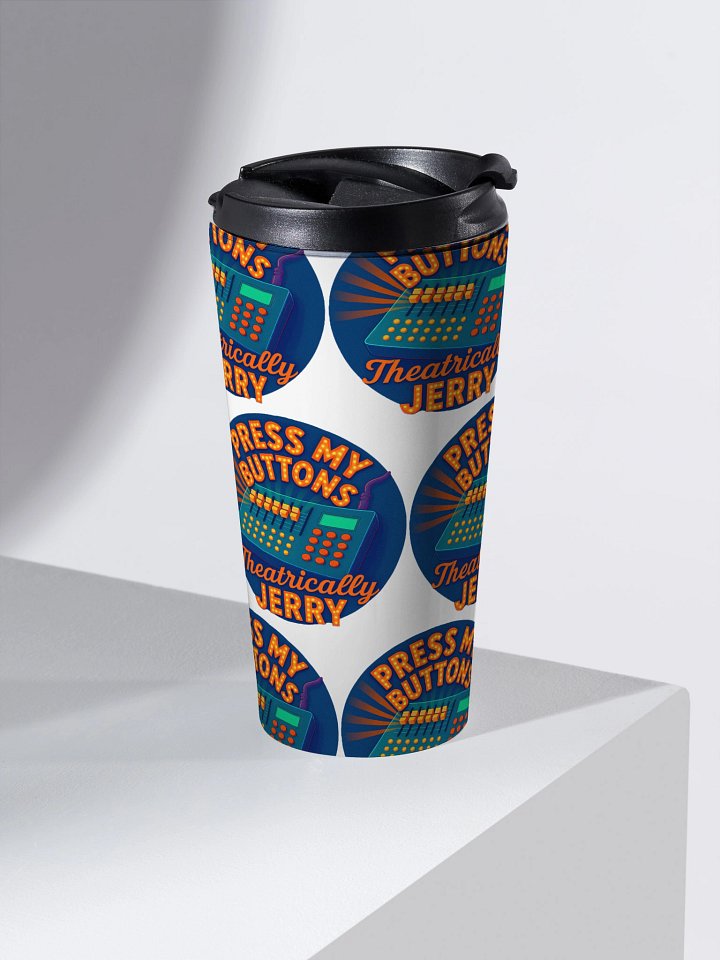 Limited Edition: Press My Buttons Stainless Steel Travel Mug product image (2)