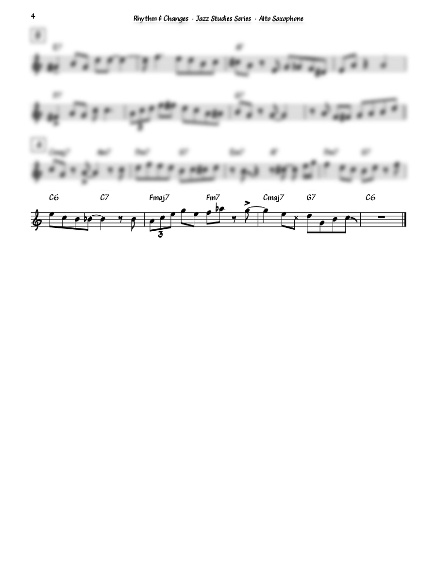 Rhythm & Changes Alto Saxophone product image (4)