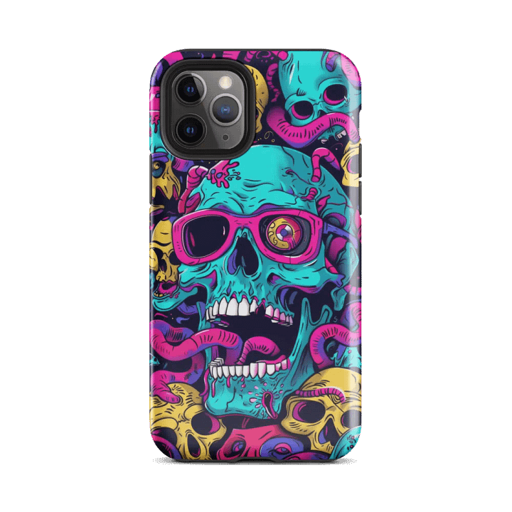70s Groovy Psychedelic Skull - Tough Phone Case product image (2)