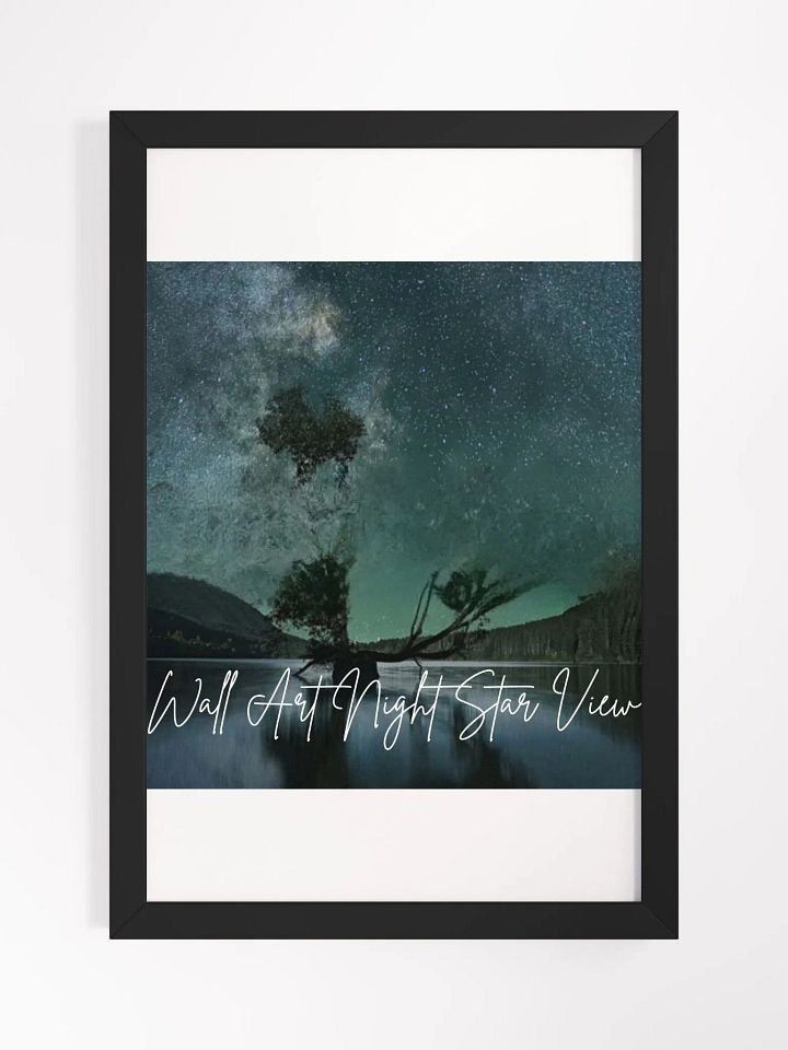 Night Stars View Framed High-Quality Matte Poster (in) product image (1)