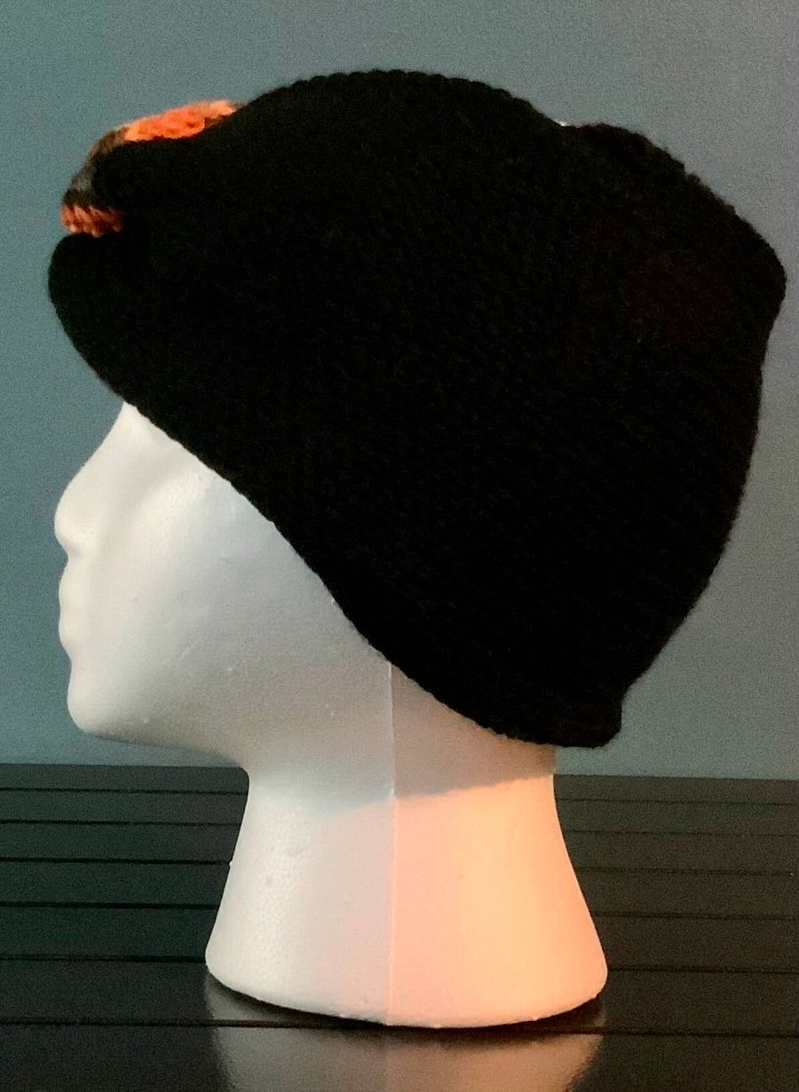 Jack o Lantern and Black Ear Warmers Wide Width product image (2)