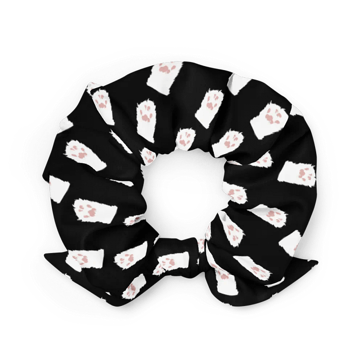 CINNI PAW PATTERN Scrunchie (Black) product image (2)