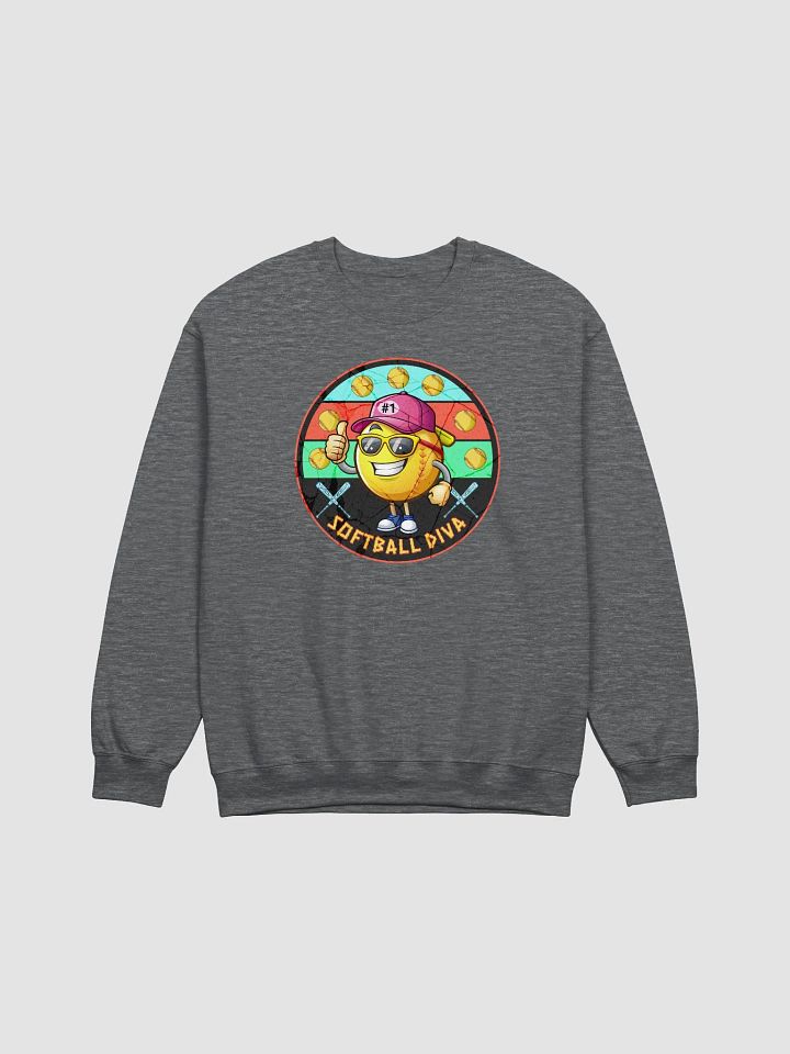 Softball Diva Thumbs-Up Crewneck Sweatshirt product image (3)