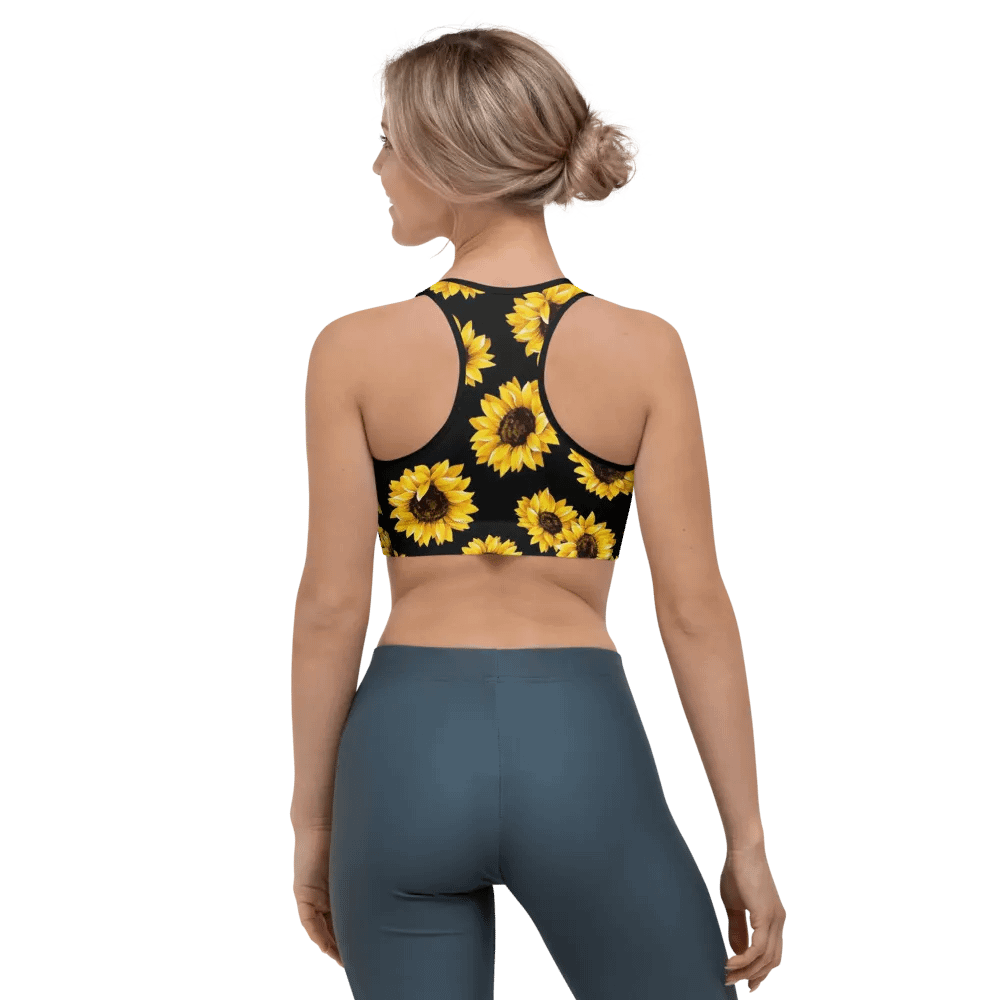 Sunflower Printed Sport's Bra product image (10)