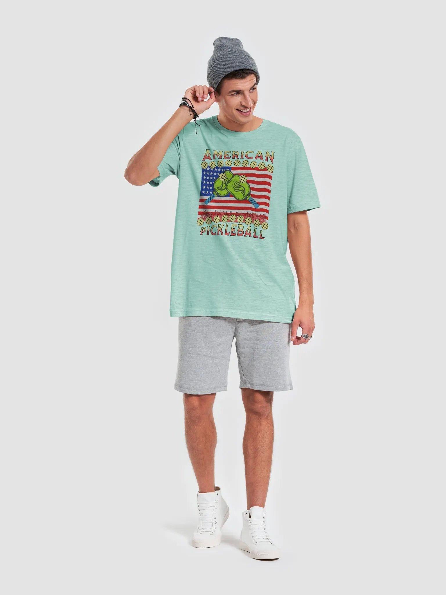 American Pickleball Patriotic Flames Tee product image (4)
