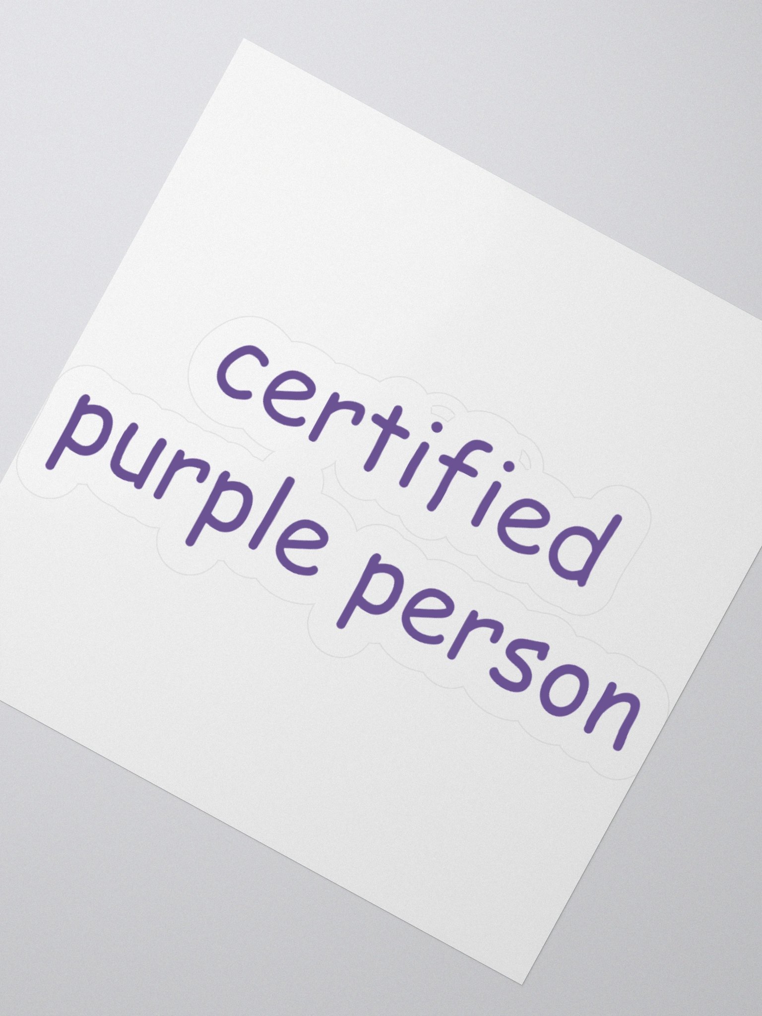 Certified Purple Person Sticker product image (3)
