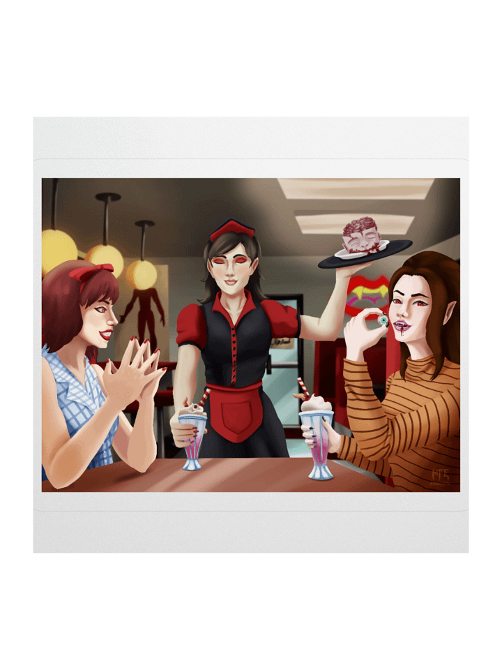 Fresh Flesh Cafe Sticker product image (2)