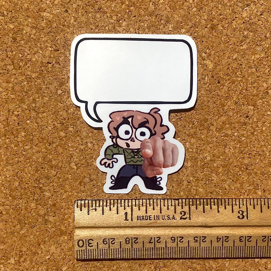 Customizable Speech Bubble Molzy Sticker product image (4)