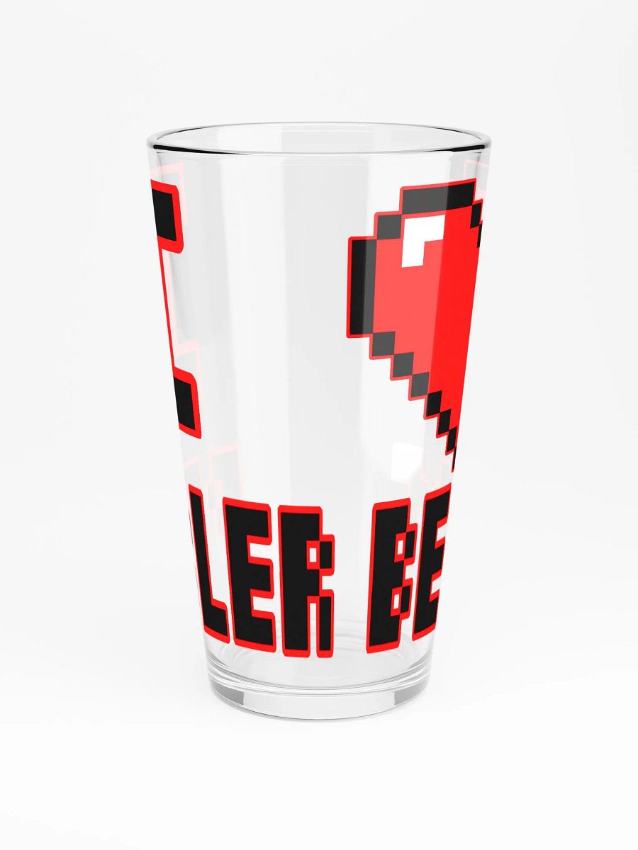 I Heart Perler Bead 2 Pint Glass product image (3)