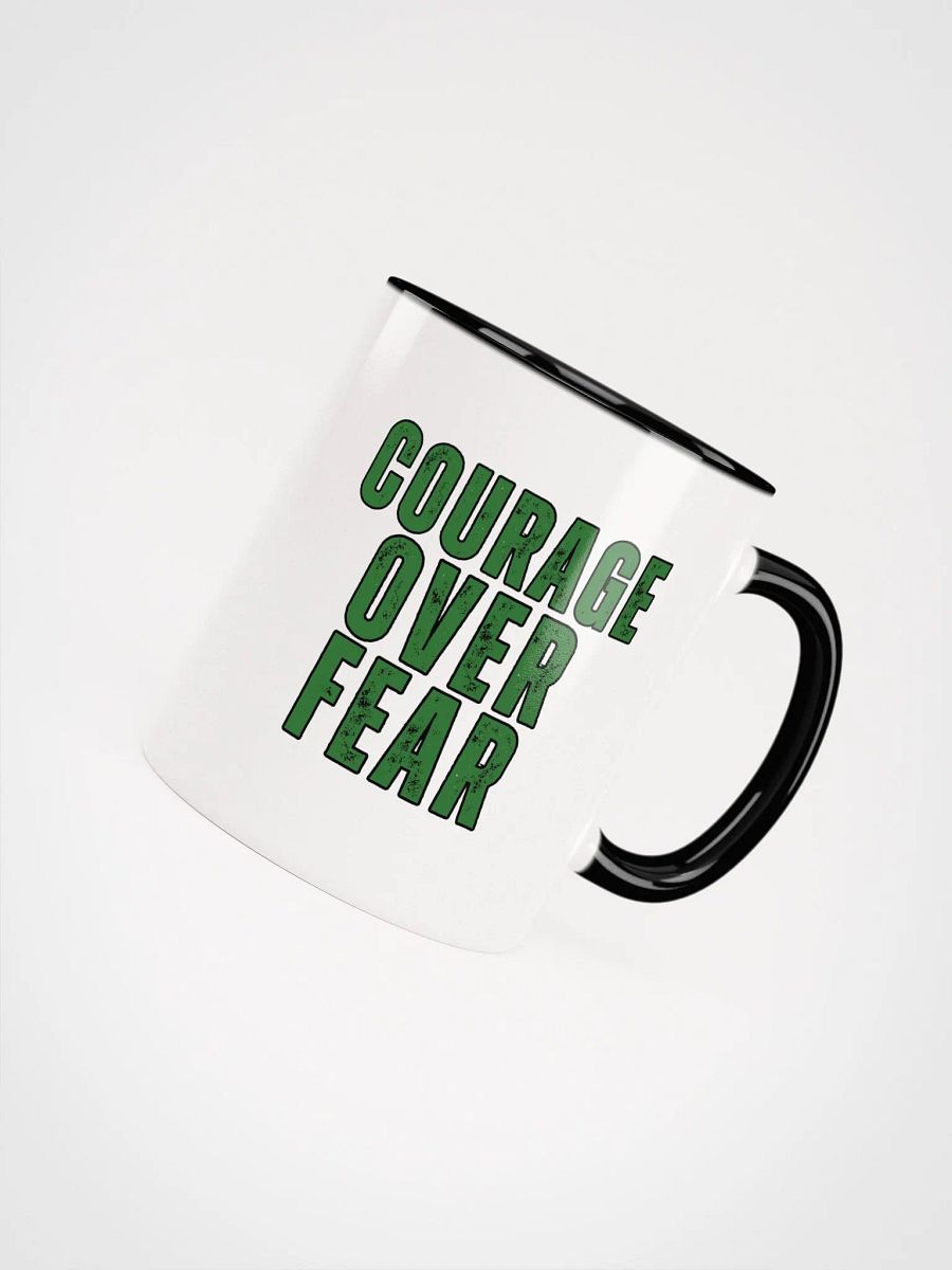 Courage Over Fear Distressed Ceramic Mug product image (4)