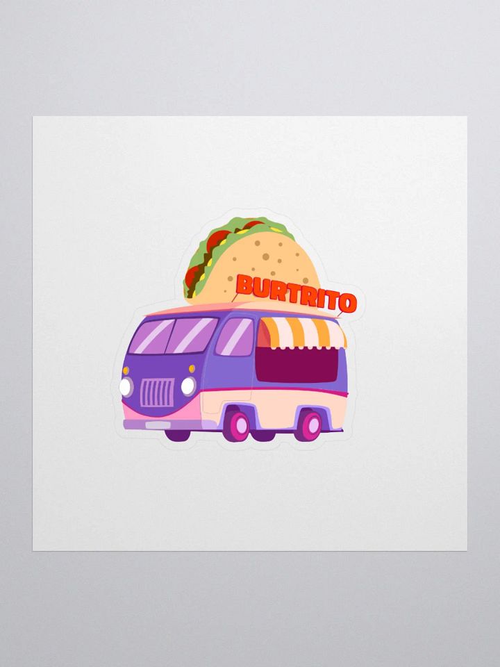 Burtrito Stand Sticker product image (1)