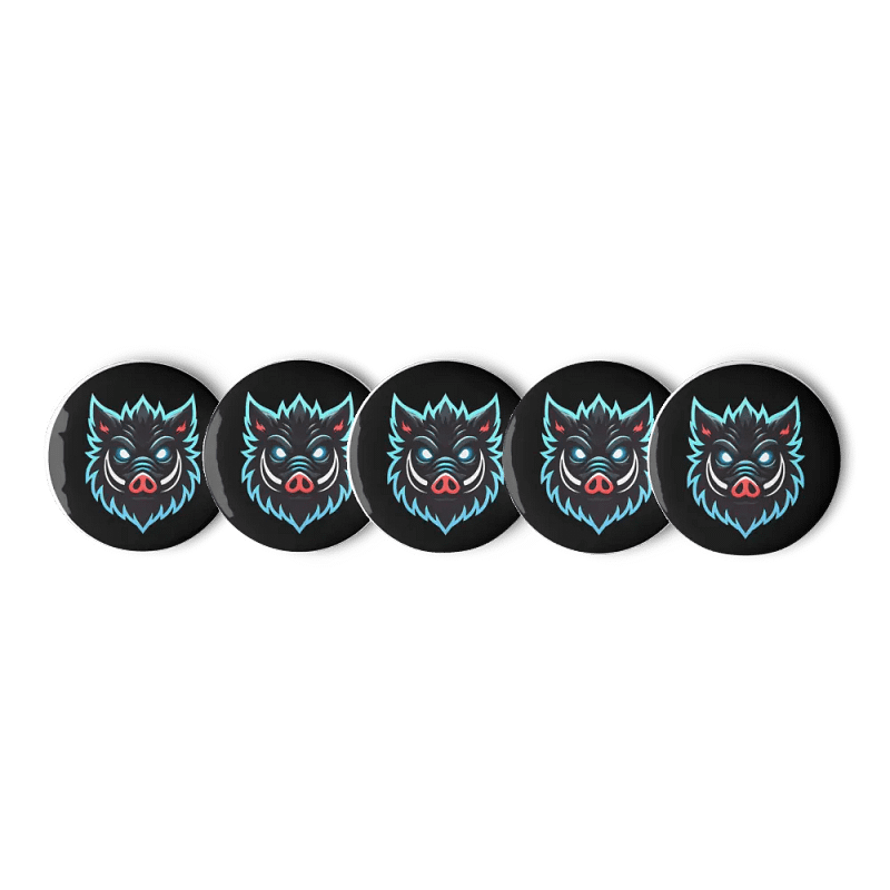 Savage Boar Button Set