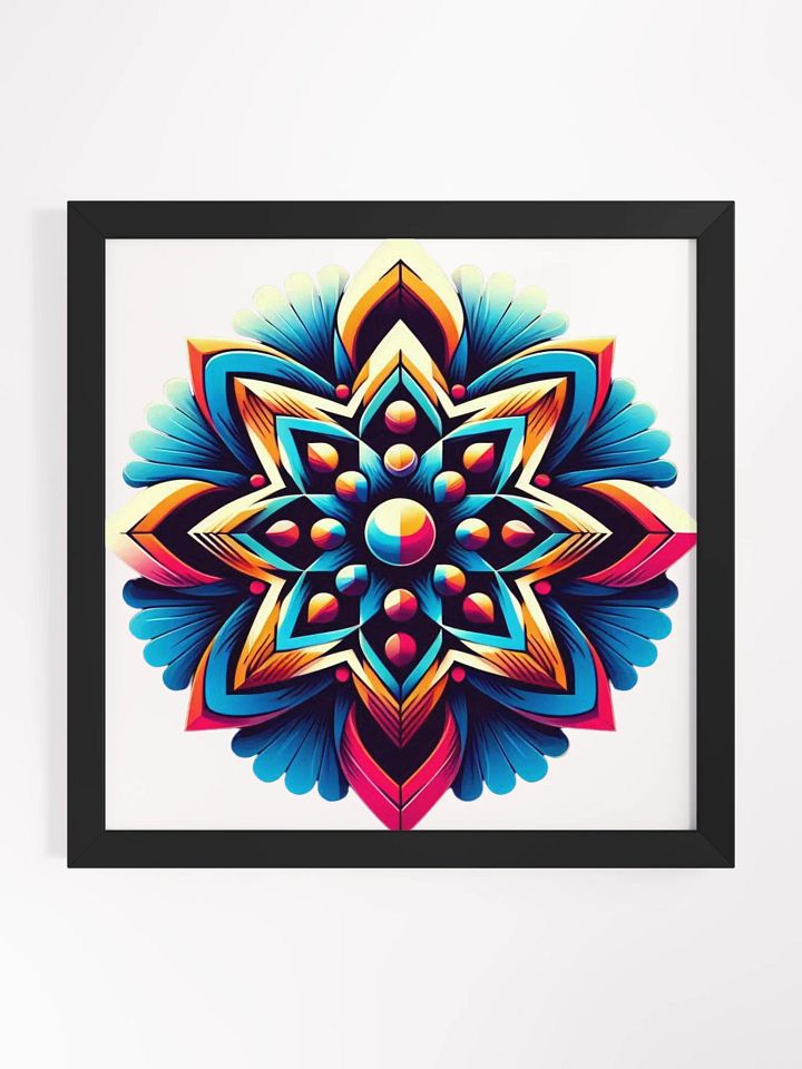Vibrant Mandala Symmetry Poster product image (1)