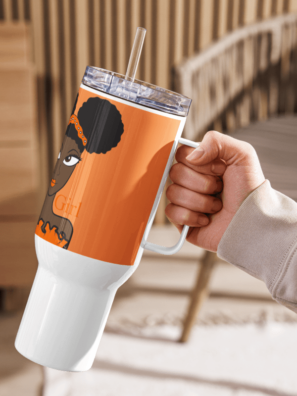 Beautiful Brown Girl Travel Mug - Chocolate product image (1)