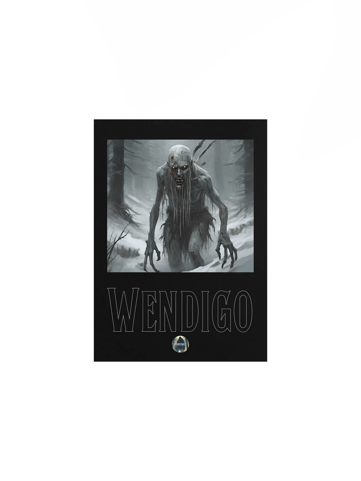 Menacing Wendigo Snow Forest Poster product image (2)