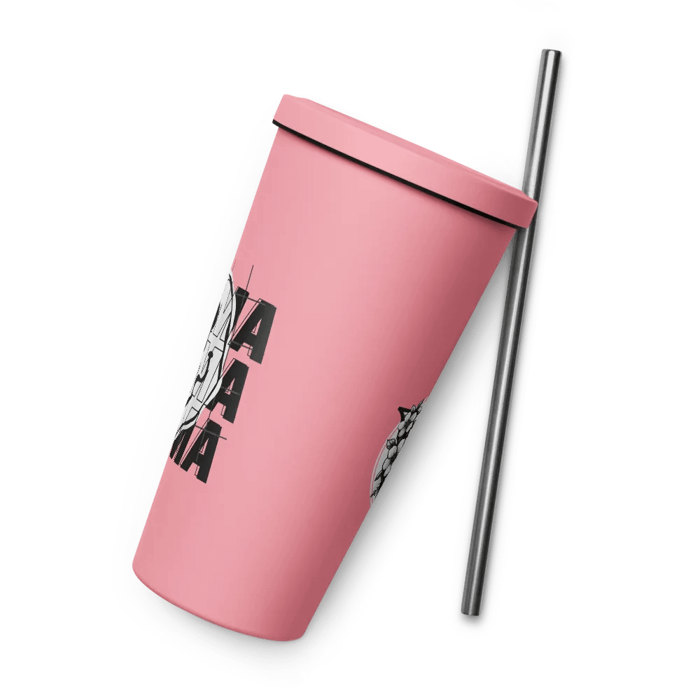 Vaso de acero inoxidable con pajita product image (7)