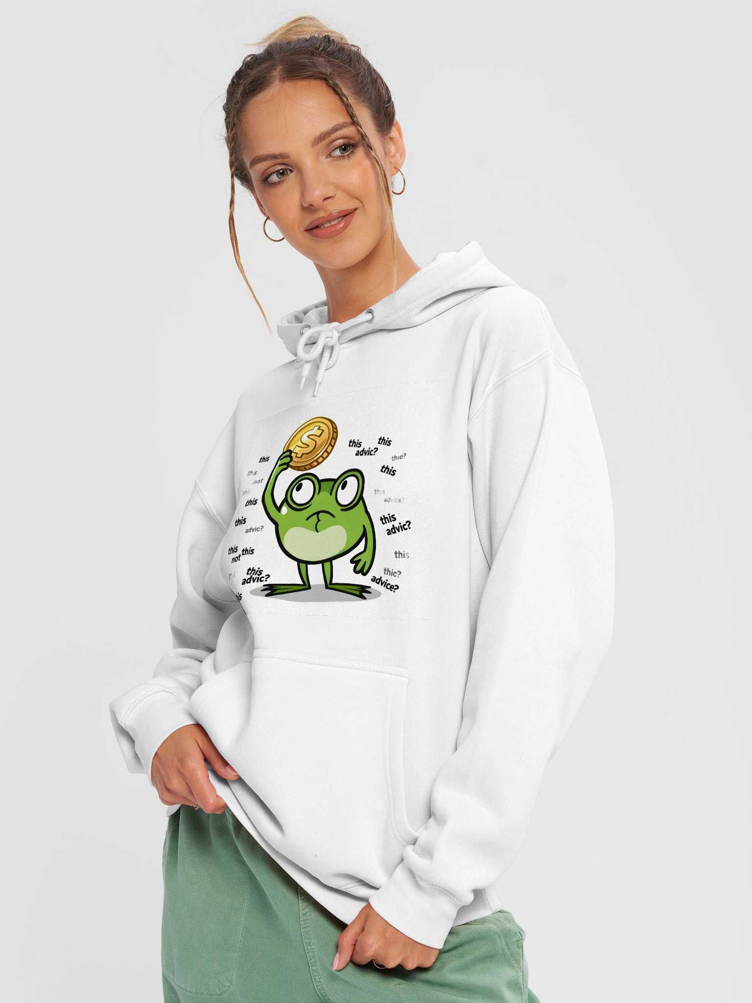 Funny Money Frog Hoodie product image (27)