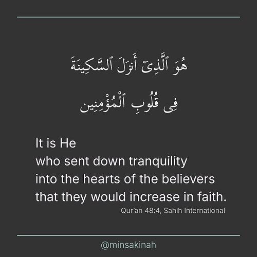 Not all storms rage outside.
Some happen within.

But Allah, in His mercy,
sends down Sakinah
into the hearts of those who be...