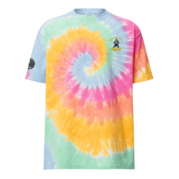 Muay Thaibata Oversized Thai-Dye shirt, sherbet product image (1)