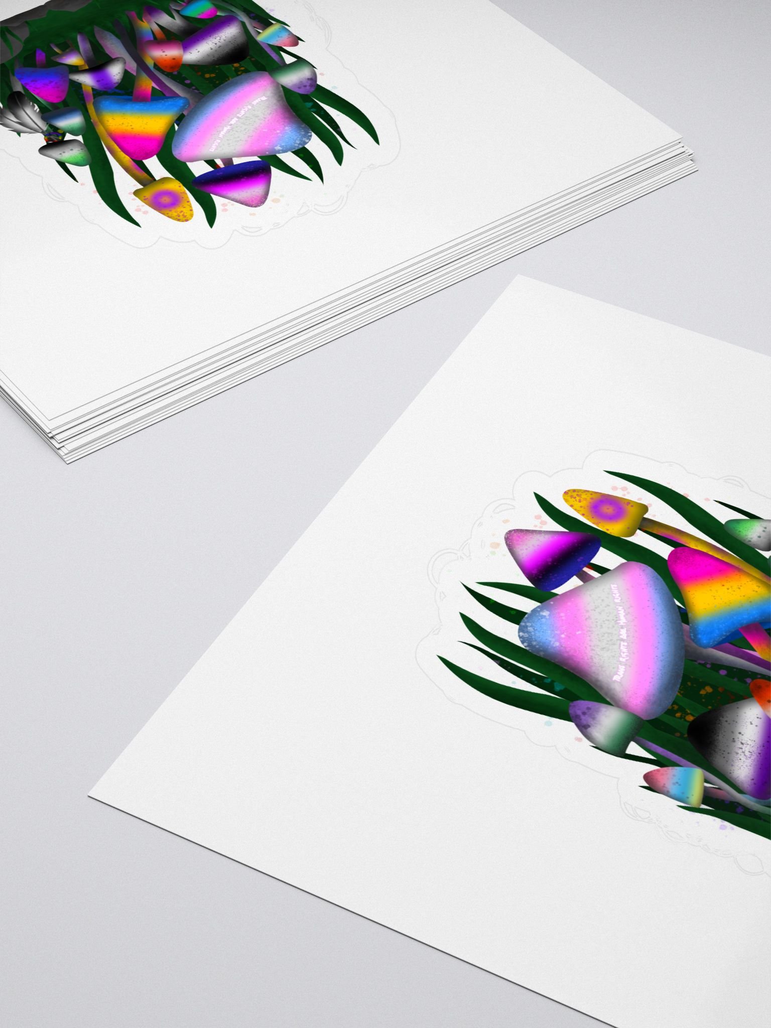 Trans Rights Mushrooms Sticker product image (4)
