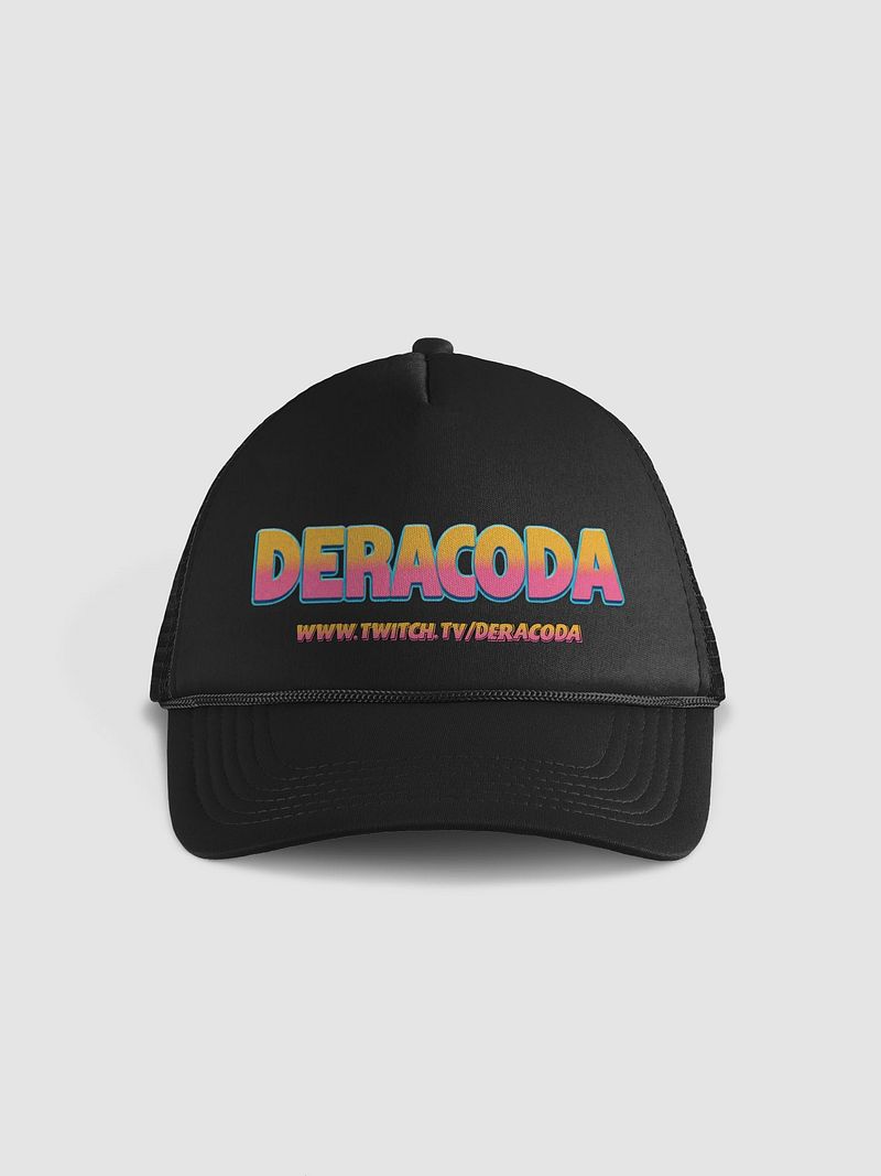Deracoda Basic Logo Black Trucker Hat