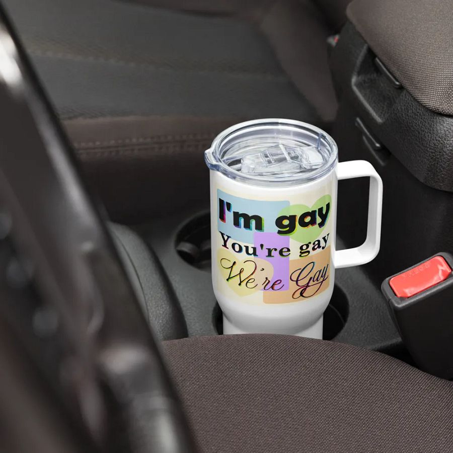 We're Gay Insulated Cup with Handle product image (2)