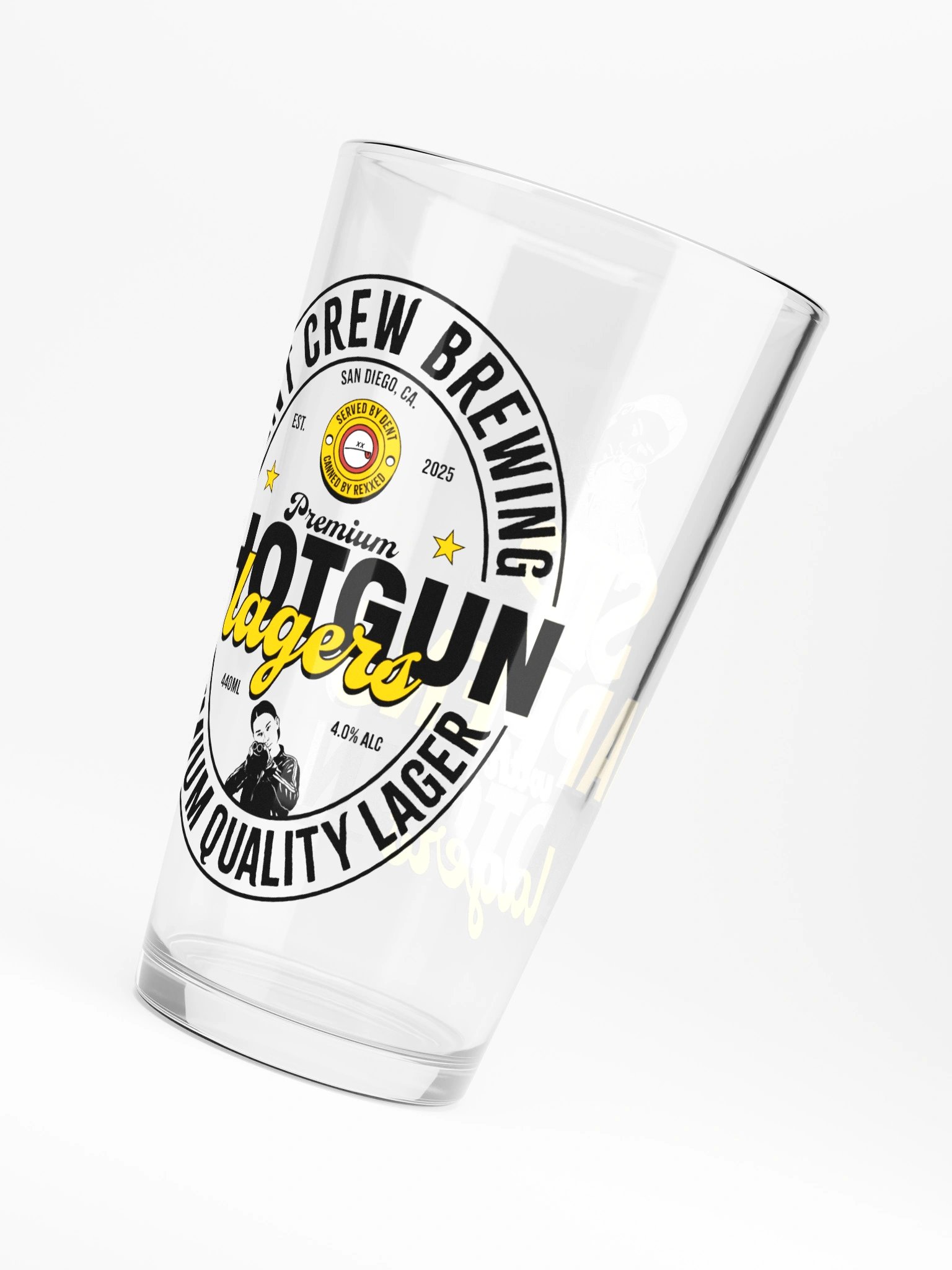 Sip Happens With Shotgun Lagers Pint Glass product image (3)