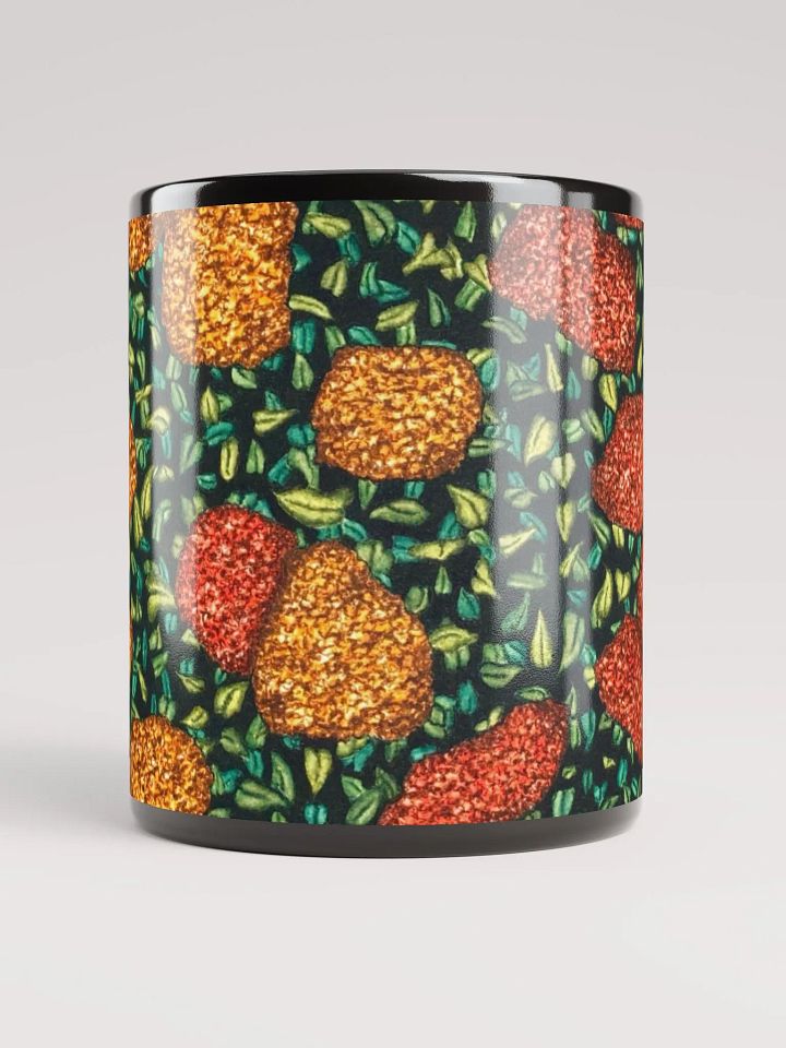 HYDRANGEAS II black glossy mug product image (2)