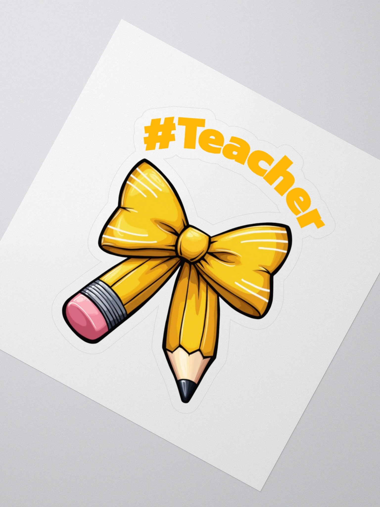 Teacher's Pencil Bow Stickers product image (2)
