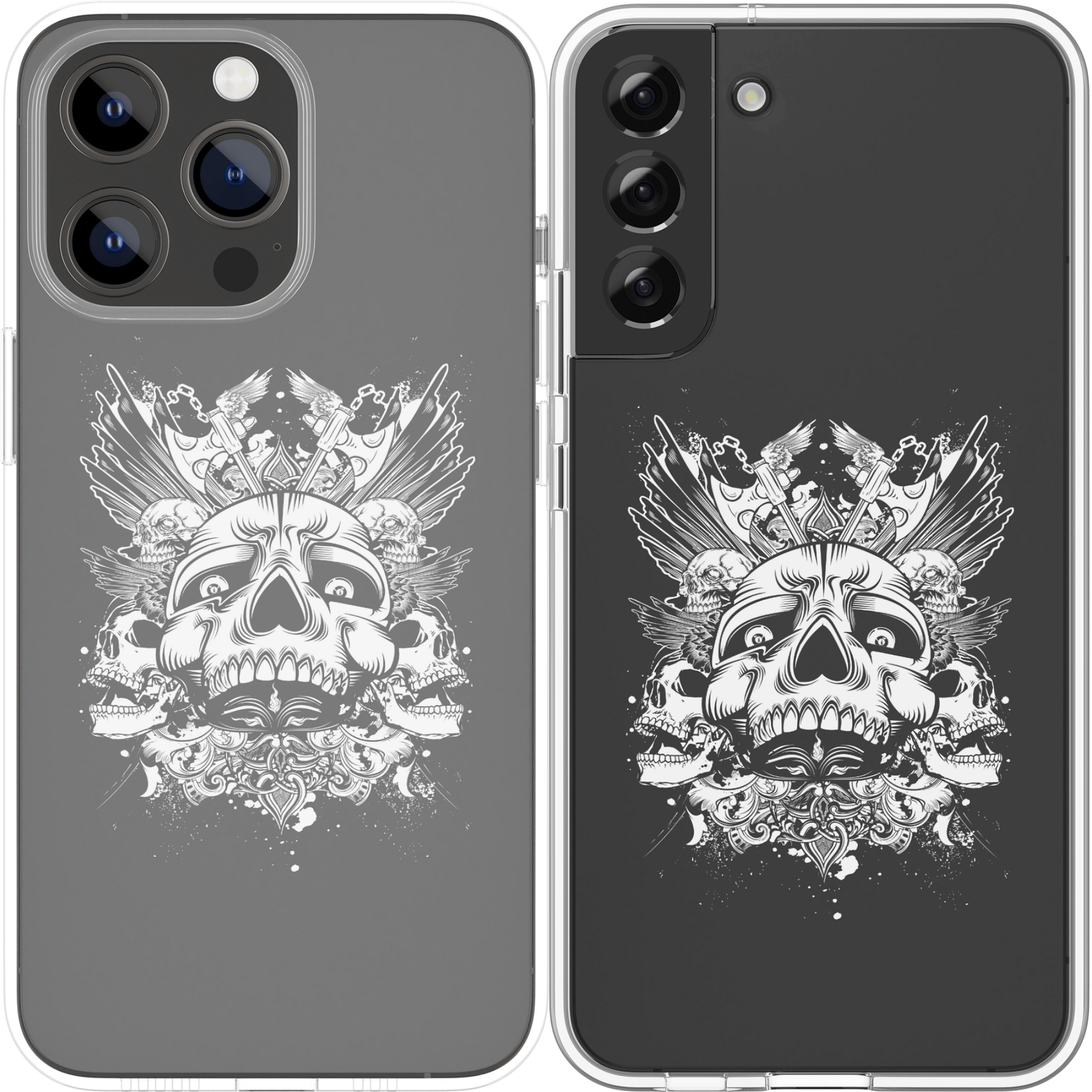 Skeleton Svg, Skull Svg, Halloween svg, battle axe svg, T-shirt svg, Custom Design, cut files cricut, svg,png, ai, eps, wing svg, product image (6)