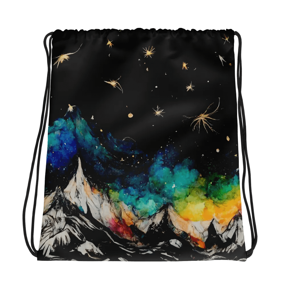 Aurora Dreams Drawstring Backpack product image (1)