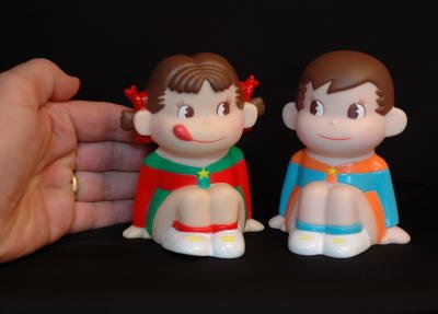 🎎 Japanese Fujiya Peko-chan and Poko-chan Mascot Coin Banks – Japan Antique Roadshow product image (3)