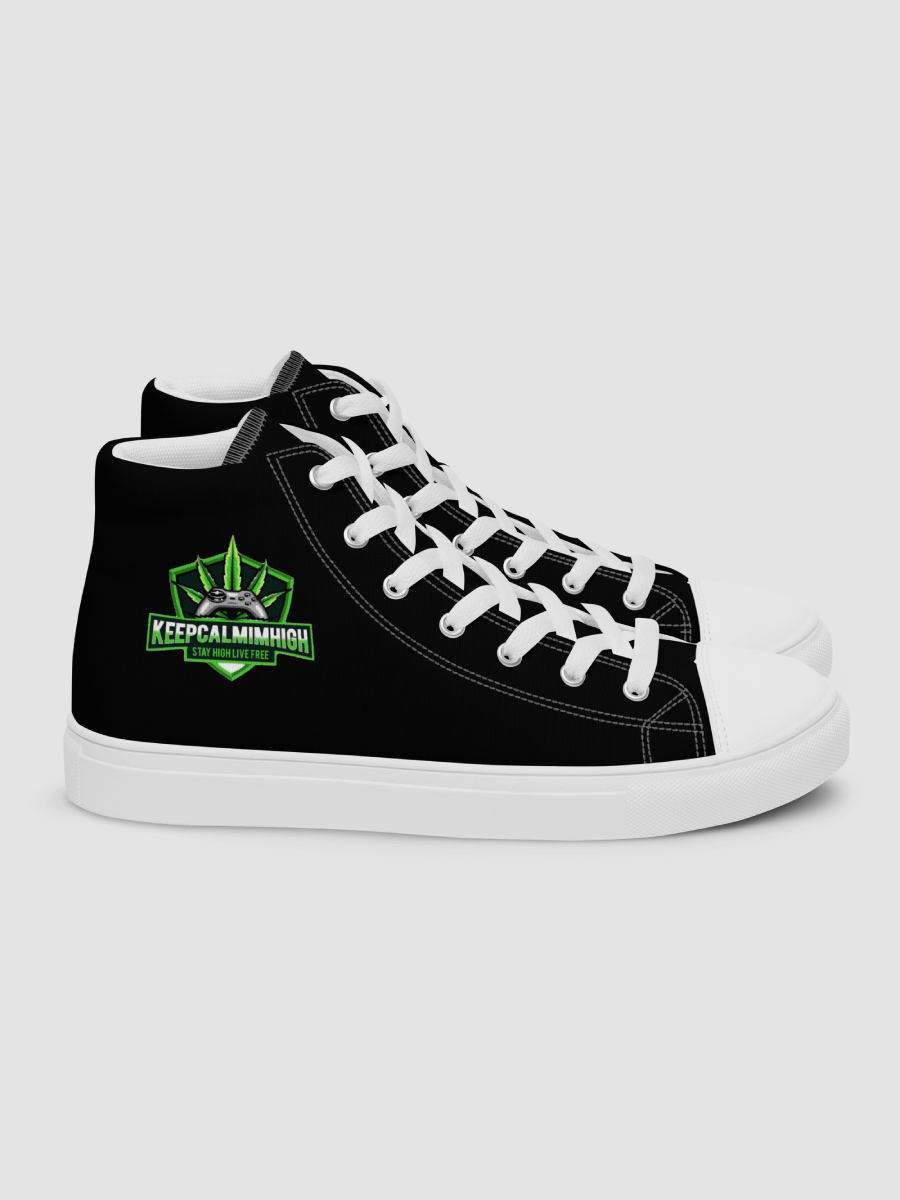 [keepcalmimhigh] Women High Top Canvas Shoes product image (3)