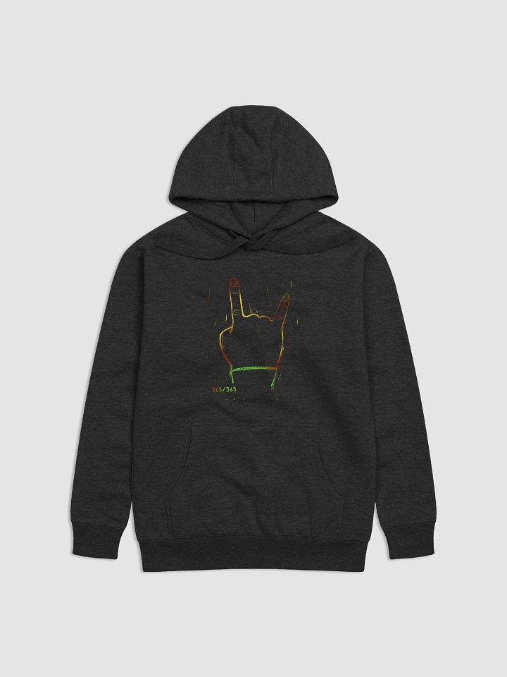 Linocut Rock On Hoodie product image (1)
