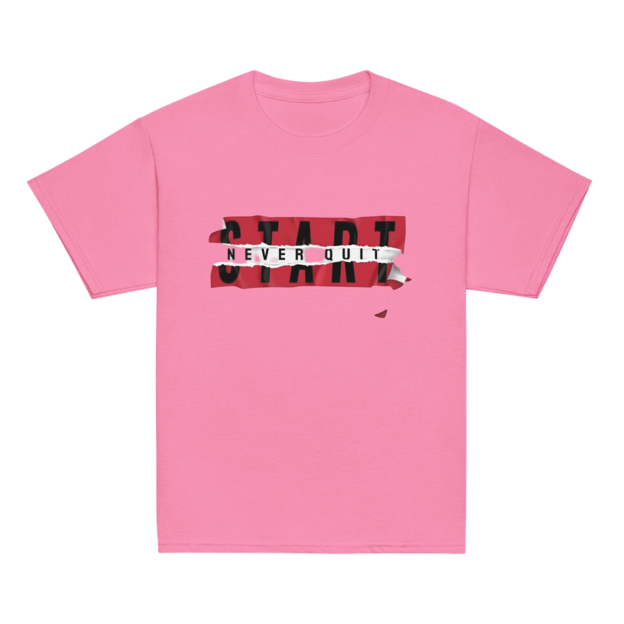 Kids T-Shirt Start Never Quit Slogan product image (2)