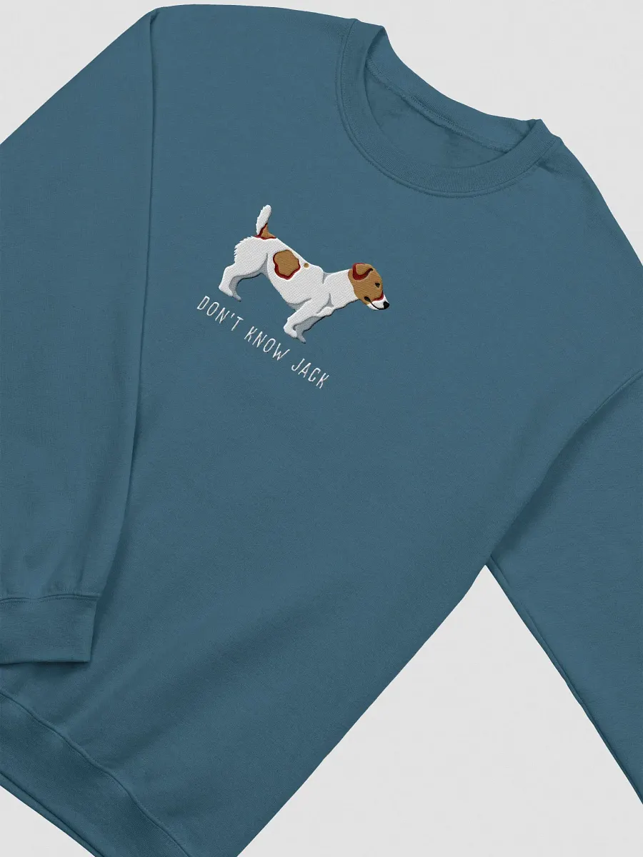 Don't Know Jack Sweatshirt (Embroidered) of a Jack Russell Terrier product image (6)